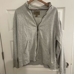 L.L. Bean Gray Zip-Up Jacket